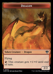 Soldier // Dragon (0020) Double-Sided Token [Commander Masters Tokens] | I Want That Stuff Brandon