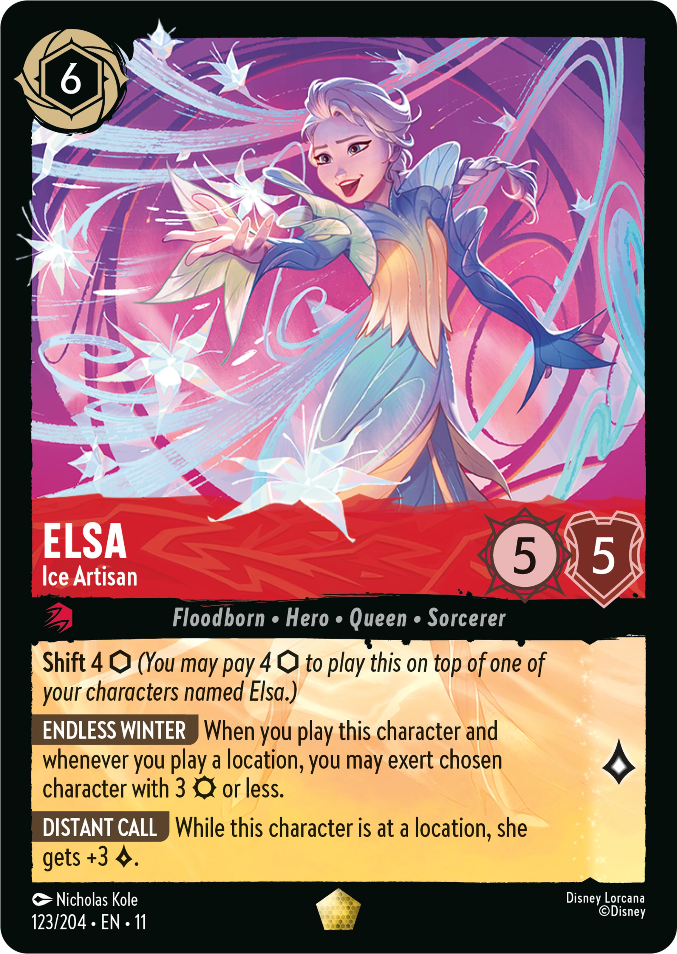 Elsa - Ice Artisan (123/204) [Winterspell] | I Want That Stuff Brandon
