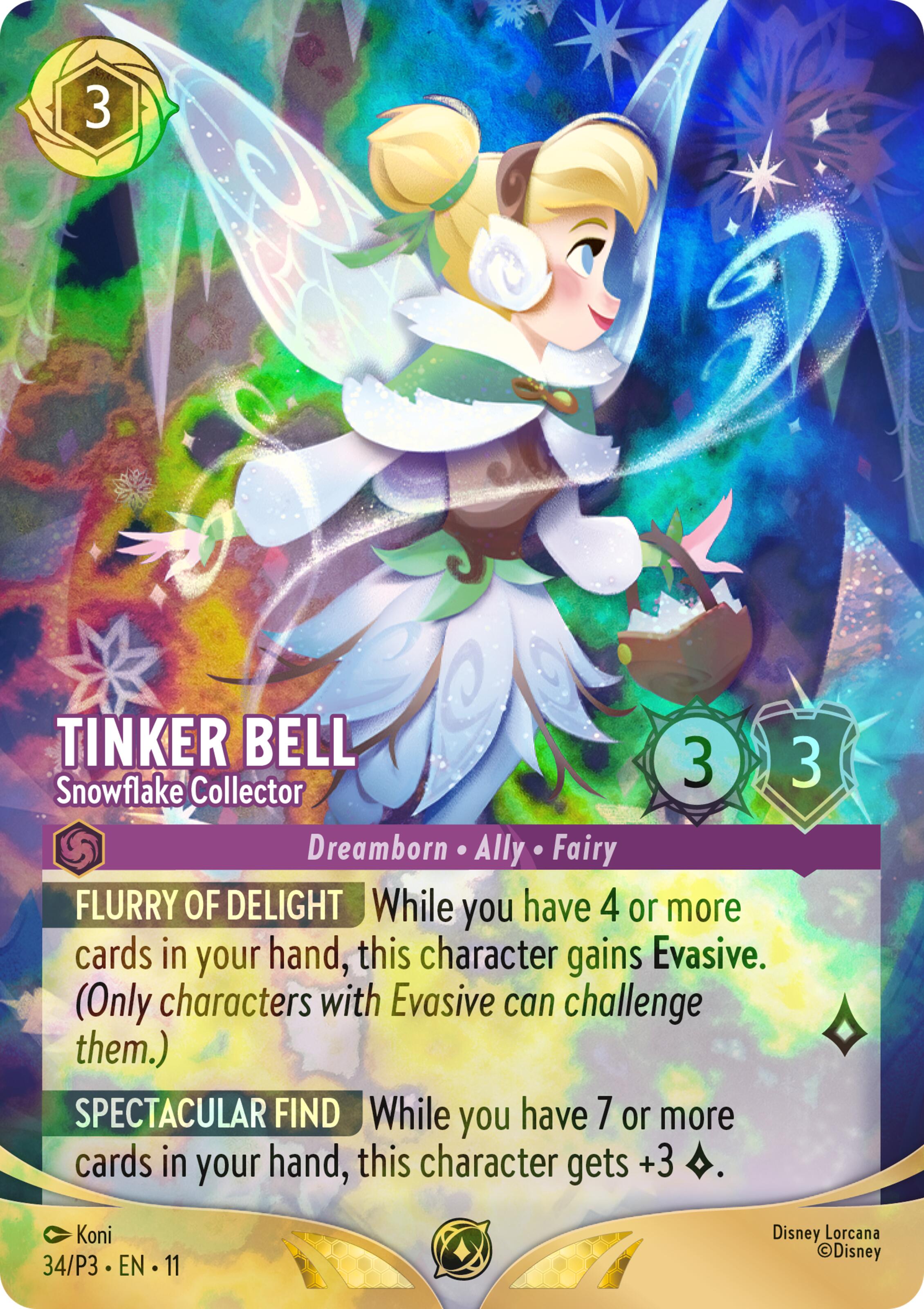 Tinker Bell - Snowflake Collector (Store Championship) (34) [Promo Cards] | I Want That Stuff Brandon
