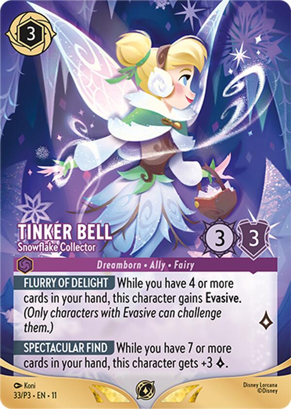 Tinker Bell - Snowflake Collector (Store Championship Participant) (33) [Promo Cards] | I Want That Stuff Brandon