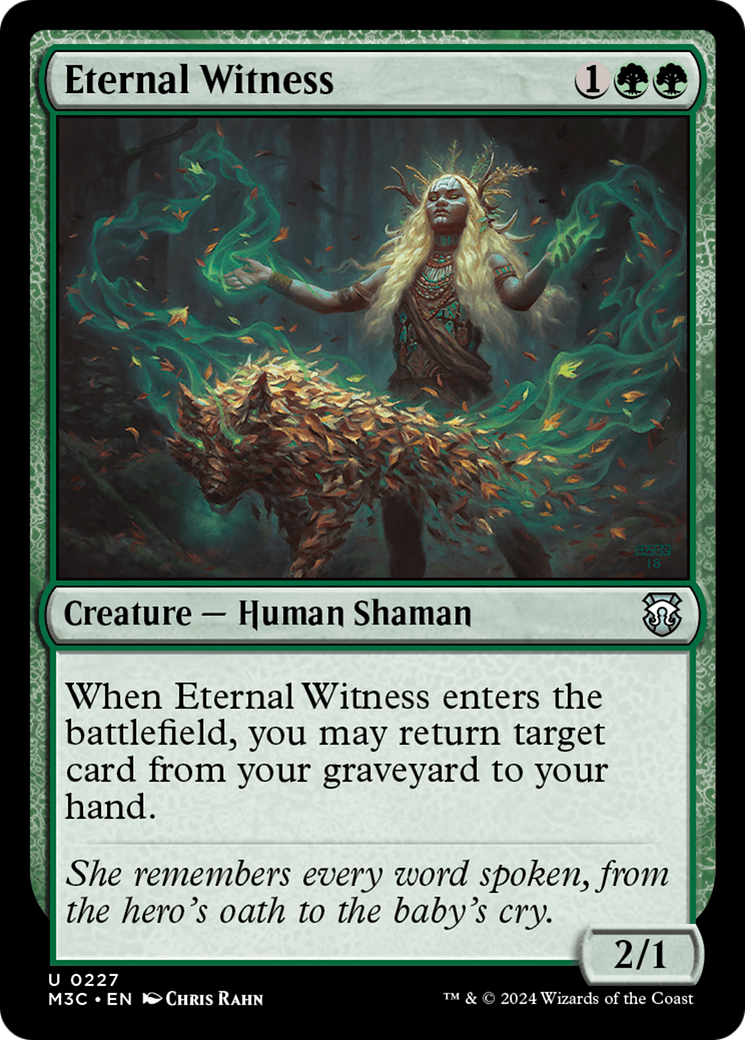 Eternal Witness (Ripple Foil) [Modern Horizons 3 Commander] | I Want That Stuff Brandon