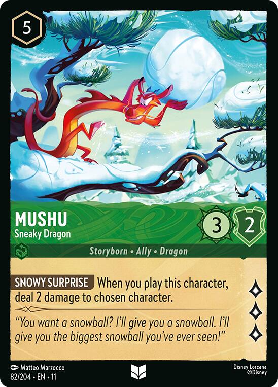 Mushu - Sneaky Dragon (82/204) [Winterspell] | I Want That Stuff Brandon