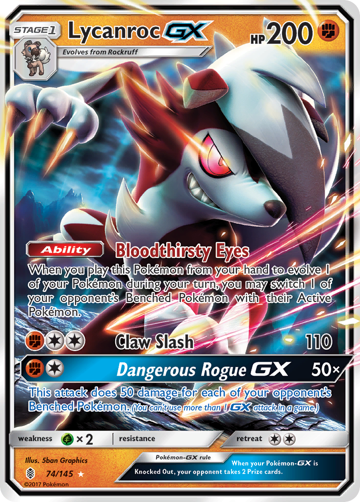 Lycanroc GX (74/145) [Sun & Moon: Guardians Rising] | I Want That Stuff Brandon