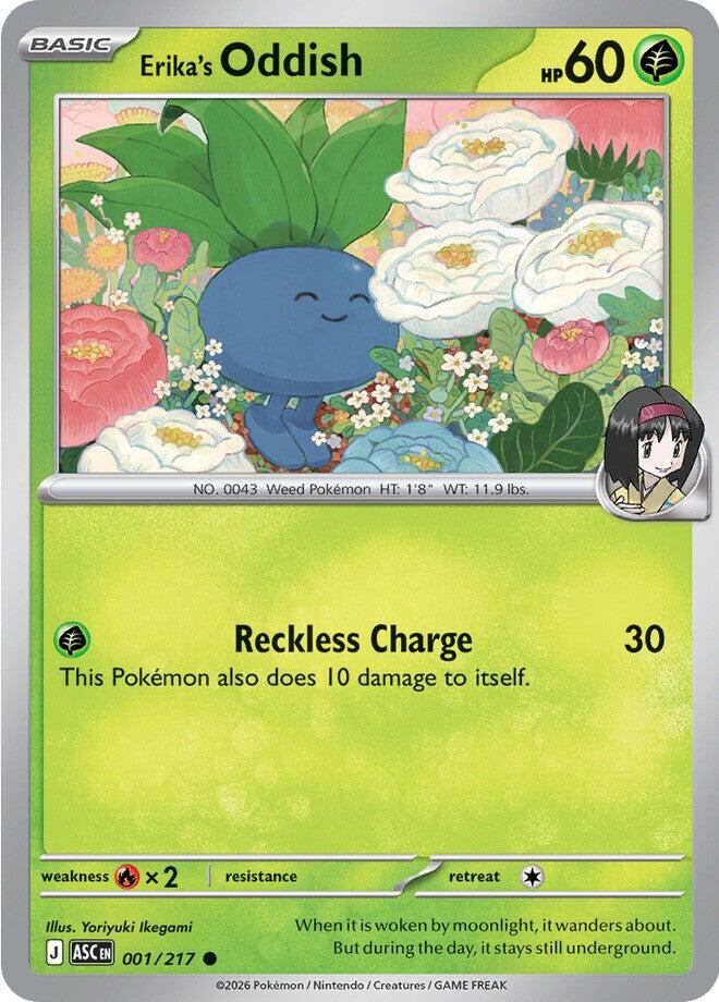 Erika's Oddish (001/217) [Mega Evolution: Ascended Heroes] | I Want That Stuff Brandon