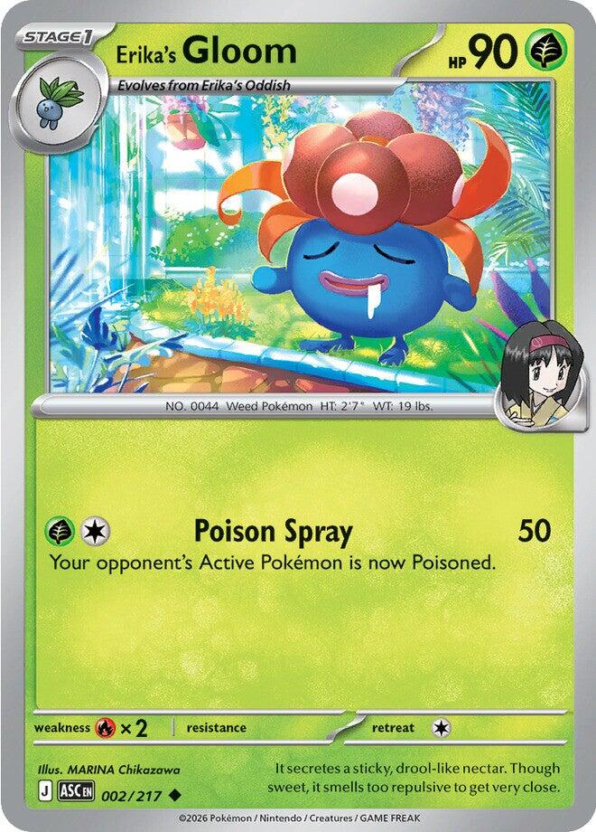Erika's Gloom (002/217) [Mega Evolution: Ascended Heroes] | I Want That Stuff Brandon
