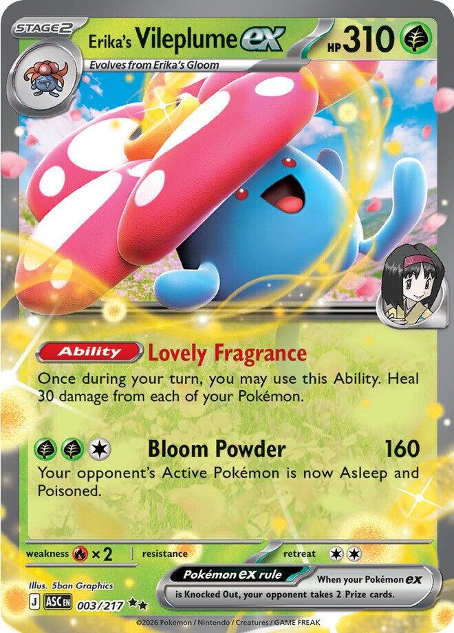 Erika's Vileplume ex (003/217) [Mega Evolution: Ascended Heroes] | I Want That Stuff Brandon