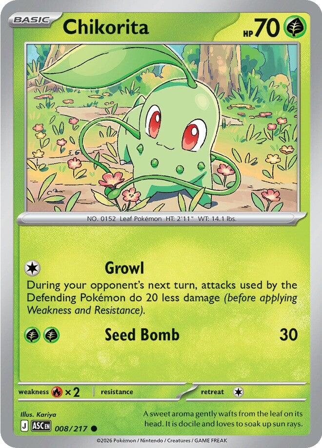 Chikorita (008/217) [Mega Evolution: Ascended Heroes] | I Want That Stuff Brandon