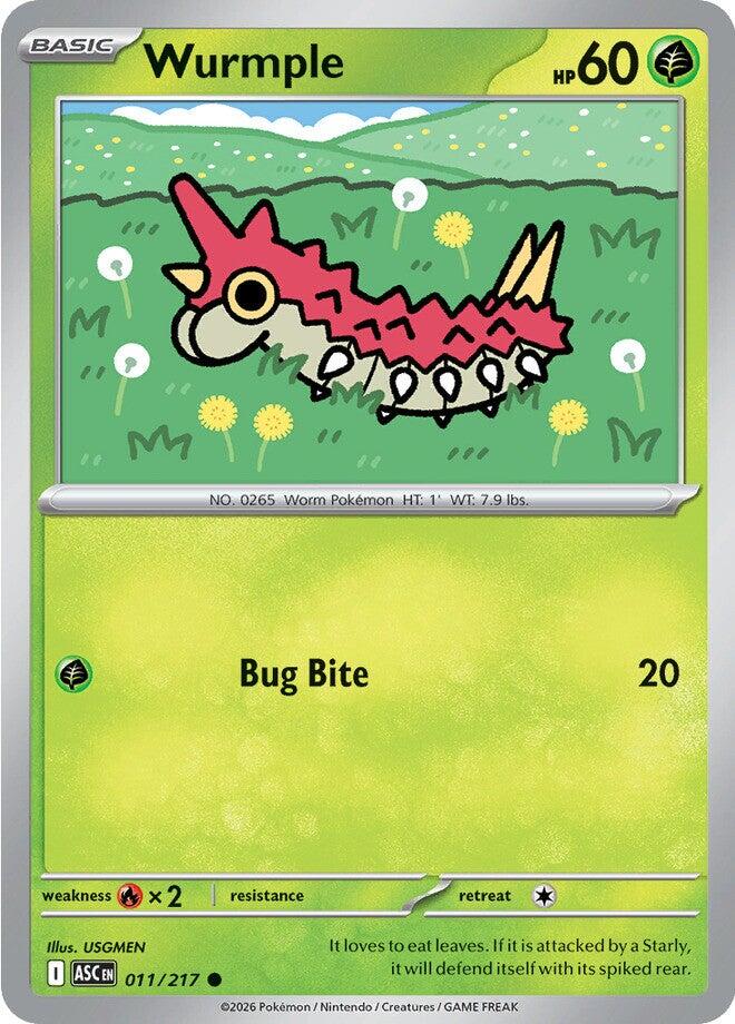 Wurmple (011/217) [Mega Evolution: Ascended Heroes] | I Want That Stuff Brandon