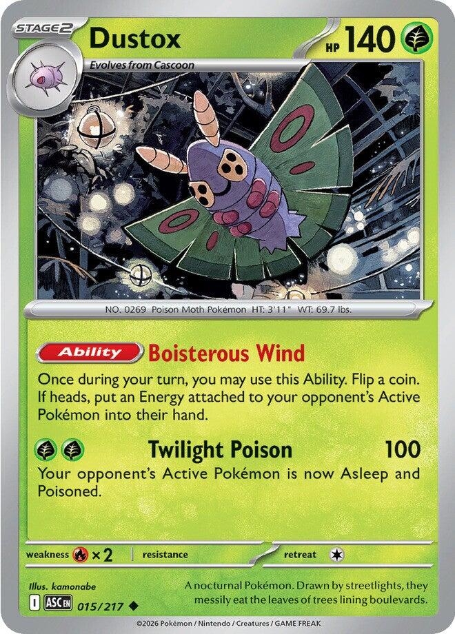 Dustox (015/217) [Mega Evolution: Ascended Heroes] | I Want That Stuff Brandon