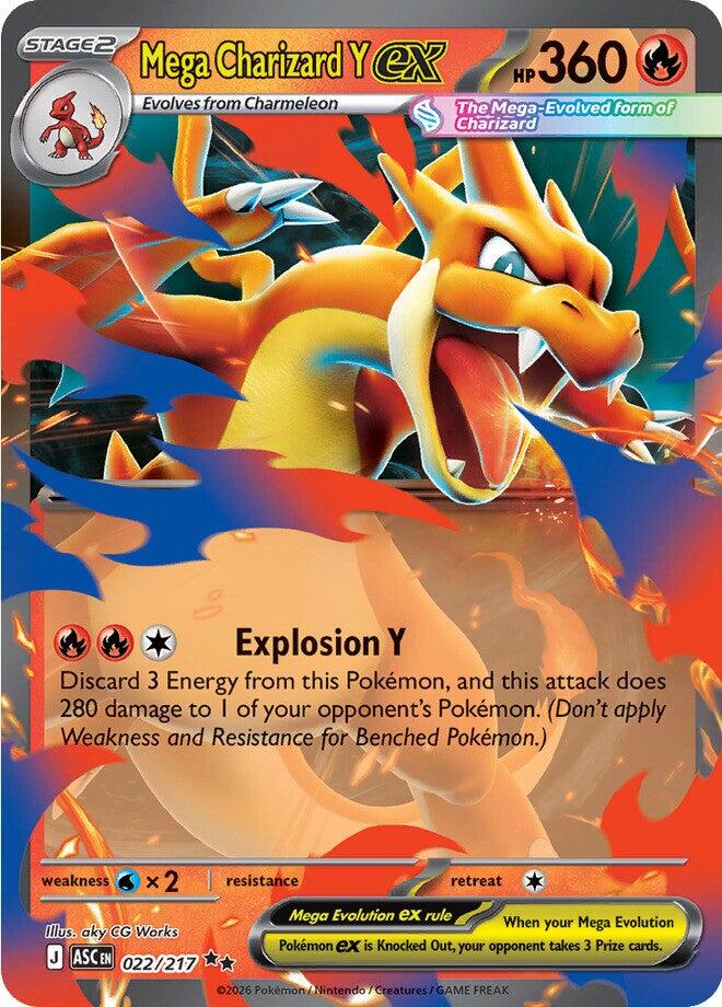 Mega Charizard Y ex (022/217) [Mega Evolution: Ascended Heroes] | I Want That Stuff Brandon