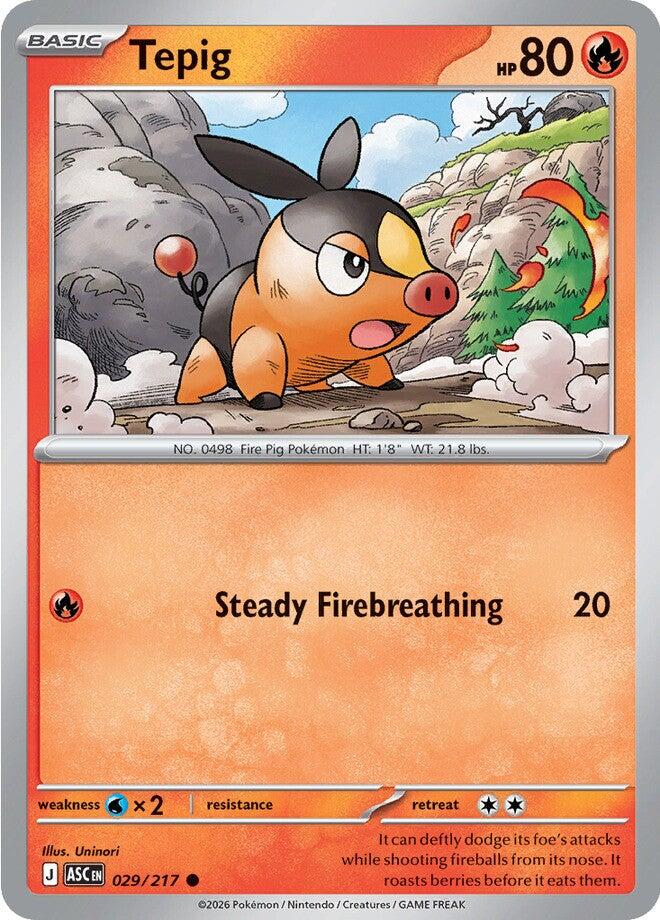 Tepig (029/217) [Mega Evolution: Ascended Heroes] | I Want That Stuff Brandon