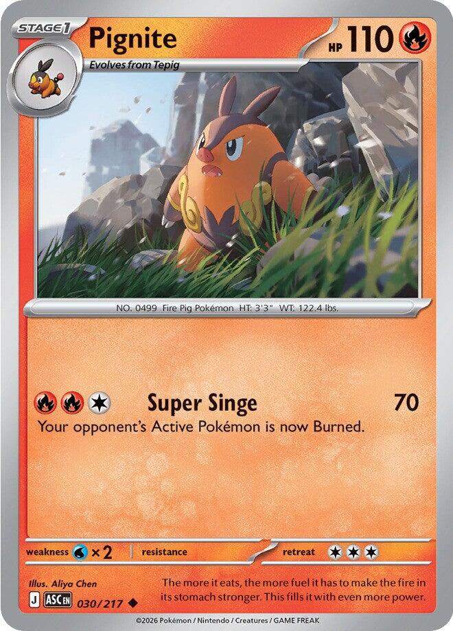 Pignite (030/217) [Mega Evolution: Ascended Heroes] | I Want That Stuff Brandon