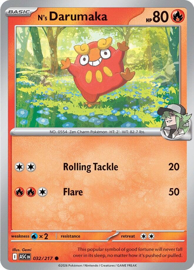 N's Darumaka (032/217) [Mega Evolution: Ascended Heroes] | I Want That Stuff Brandon