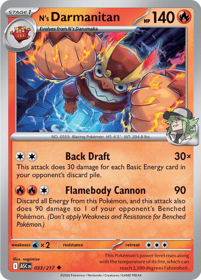 N's Darmanitan (033/217) [Mega Evolution: Ascended Heroes] | I Want That Stuff Brandon