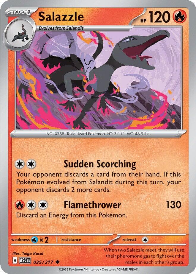 Salazzle (035/217) [Mega Evolution: Ascended Heroes] | I Want That Stuff Brandon
