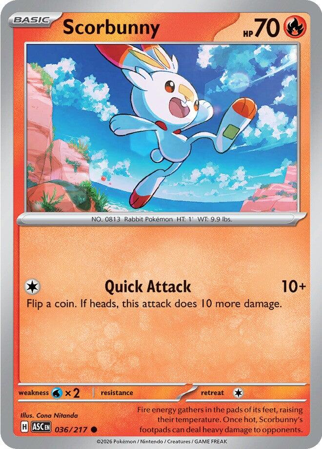 Scorbunny (036/217) [Mega Evolution: Ascended Heroes] | I Want That Stuff Brandon