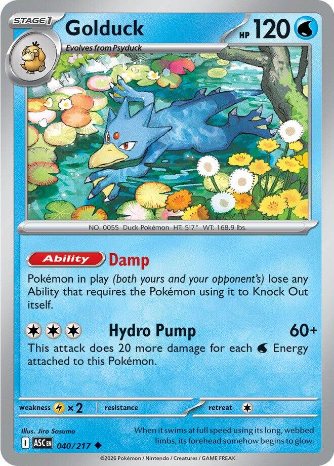 Golduck (040/217) [Mega Evolution: Ascended Heroes] | I Want That Stuff Brandon