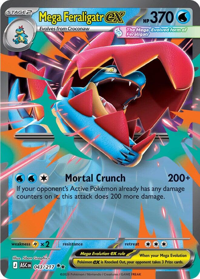 Mega Feraligatr ex (043/217) [Mega Evolution: Ascended Heroes] | I Want That Stuff Brandon