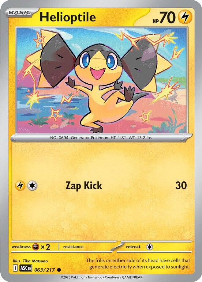 Helioptile (063/217) [Mega Evolution: Ascended Heroes] | I Want That Stuff Brandon