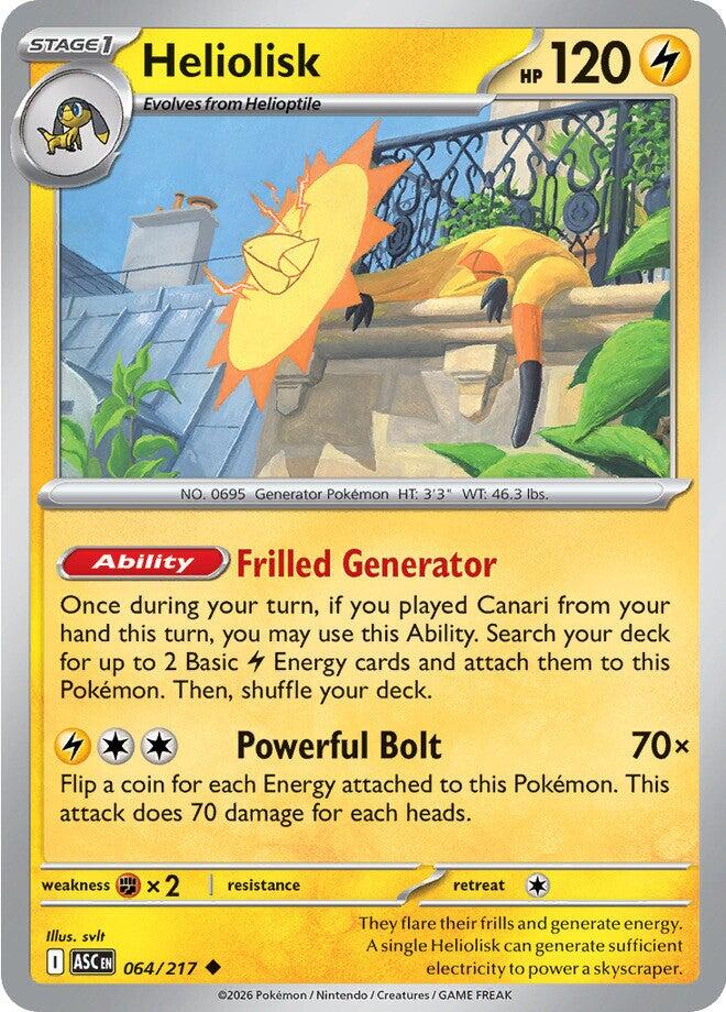 Heliolisk (064/217) [Mega Evolution: Ascended Heroes] | I Want That Stuff Brandon