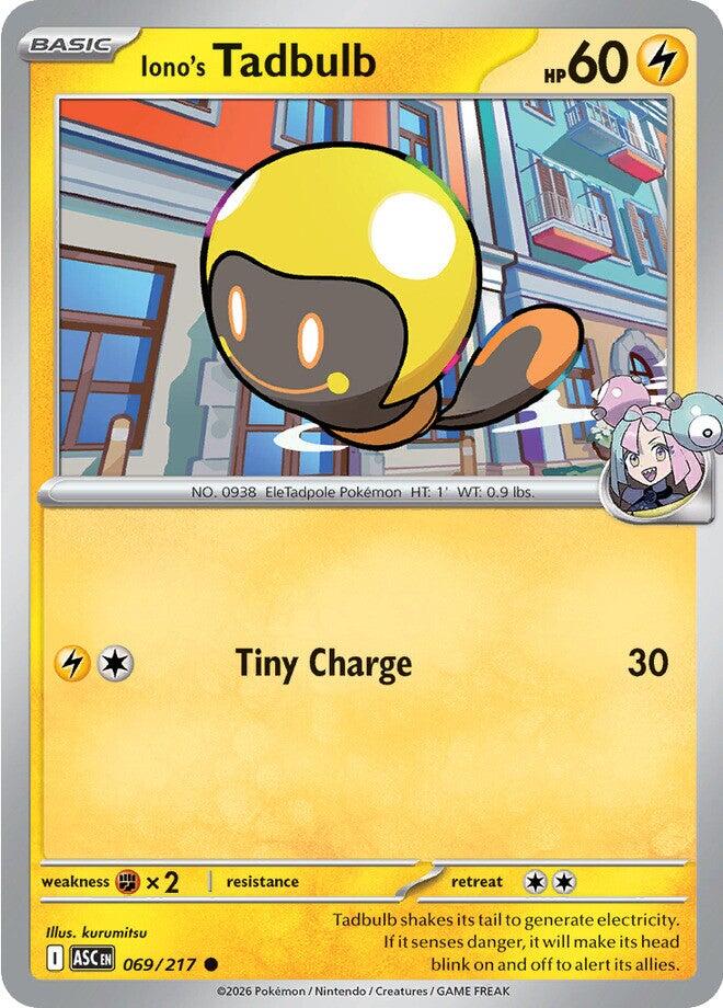 Iono's Tadbulb (069/217) [Mega Evolution: Ascended Heroes] | I Want That Stuff Brandon