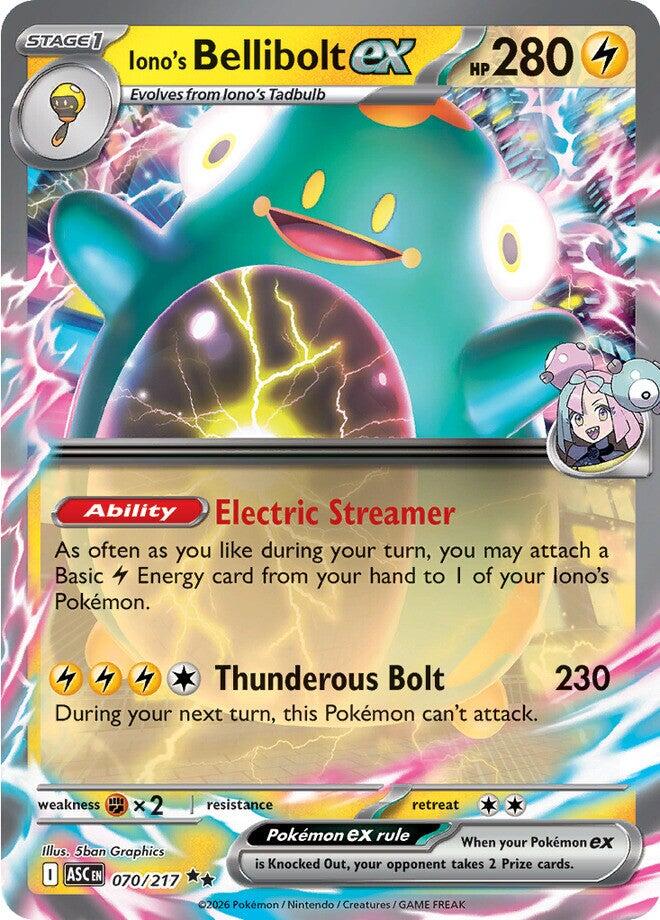 Iono's Bellibolt ex (070/217) [Mega Evolution: Ascended Heroes] | I Want That Stuff Brandon