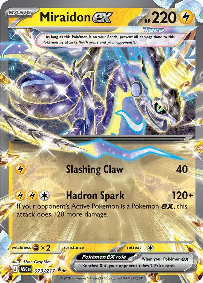 Miraidon ex (073/217) [Mega Evolution: Ascended Heroes] | I Want That Stuff Brandon