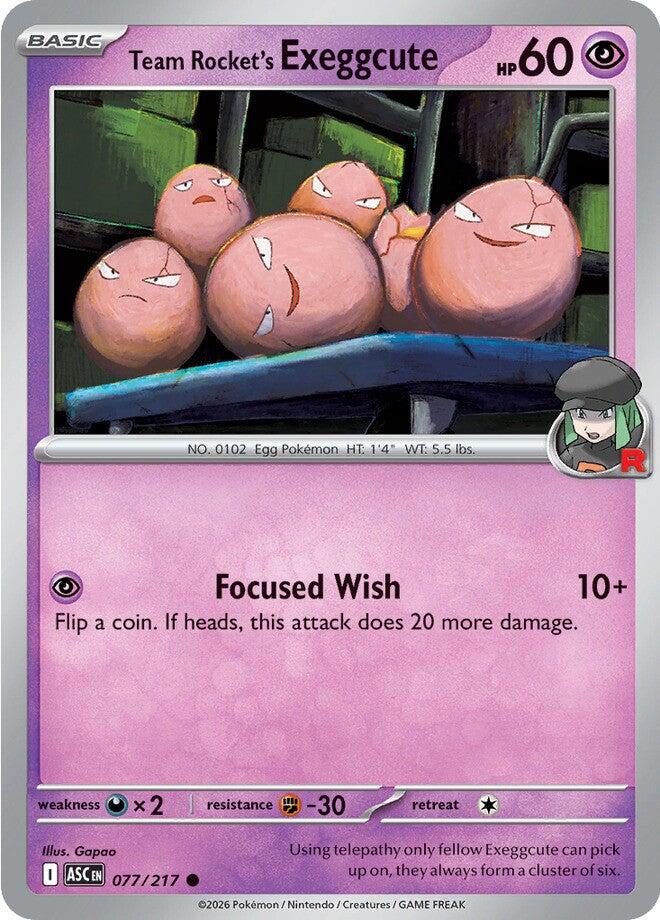Team Rocket's Exeggcute (077/217) [Mega Evolution: Ascended Heroes] | I Want That Stuff Brandon