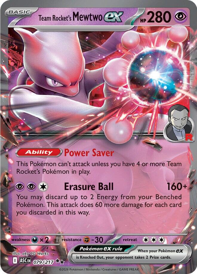 Team Rocket's Mewtwo ex (079/217) [Mega Evolution: Ascended Heroes] | I Want That Stuff Brandon