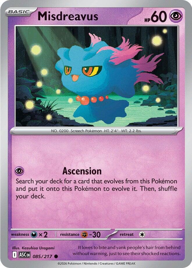 Misdreavus (085/217) [Mega Evolution: Ascended Heroes] | I Want That Stuff Brandon