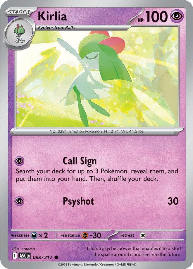 Kirlia (088/217) [Mega Evolution: Ascended Heroes] | I Want That Stuff Brandon