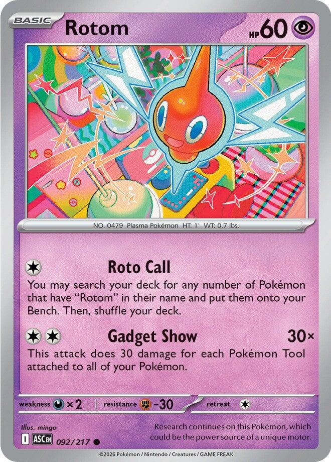 Rotom (092/217) [Mega Evolution: Ascended Heroes] | I Want That Stuff Brandon