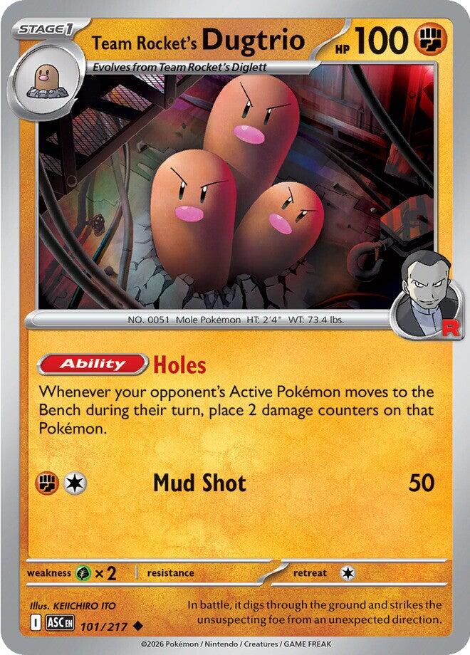 Team Rocket's Dugtrio (101/217) [Mega Evolution: Ascended Heroes] | I Want That Stuff Brandon