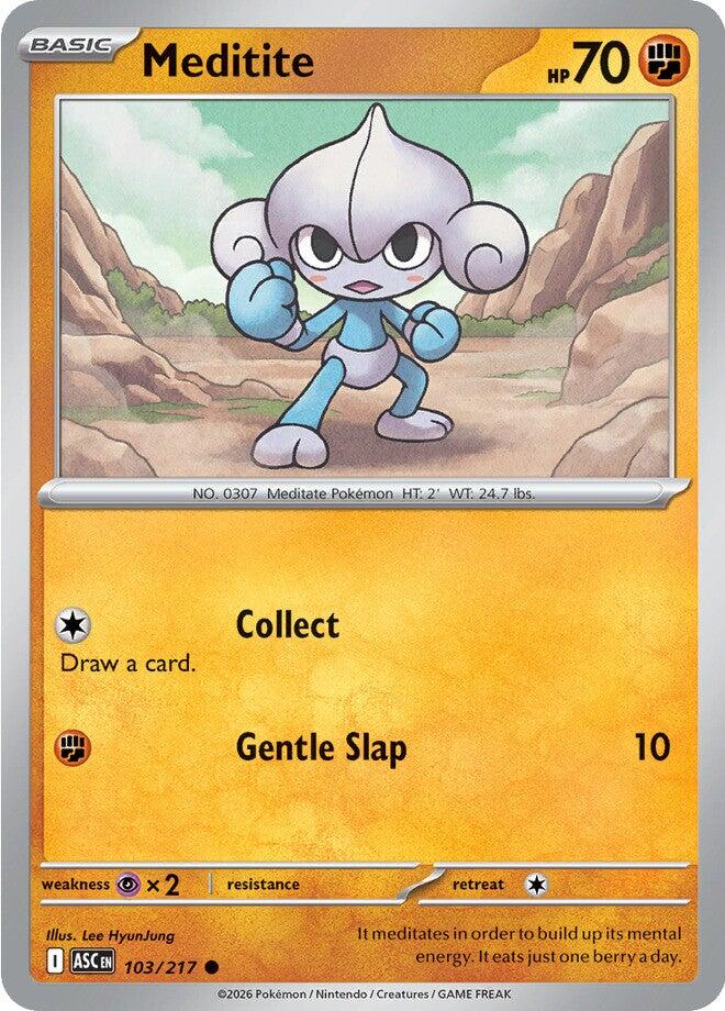 Meditite (103/217) [Mega Evolution: Ascended Heroes] | I Want That Stuff Brandon