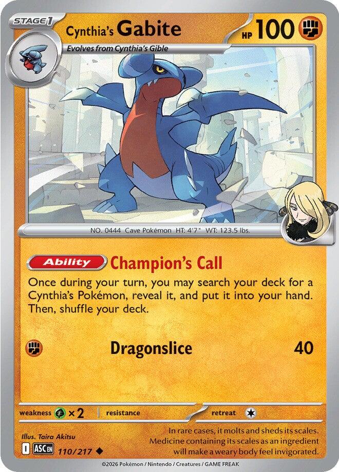 Cynthia's Gabite (110/217) [Mega Evolution: Ascended Heroes] | I Want That Stuff Brandon