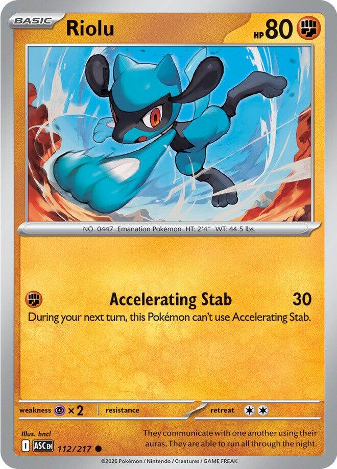 Riolu (112/217) [Mega Evolution: Ascended Heroes] | I Want That Stuff Brandon