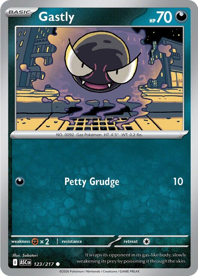 Gastly (123/217) [Mega Evolution: Ascended Heroes] | I Want That Stuff Brandon