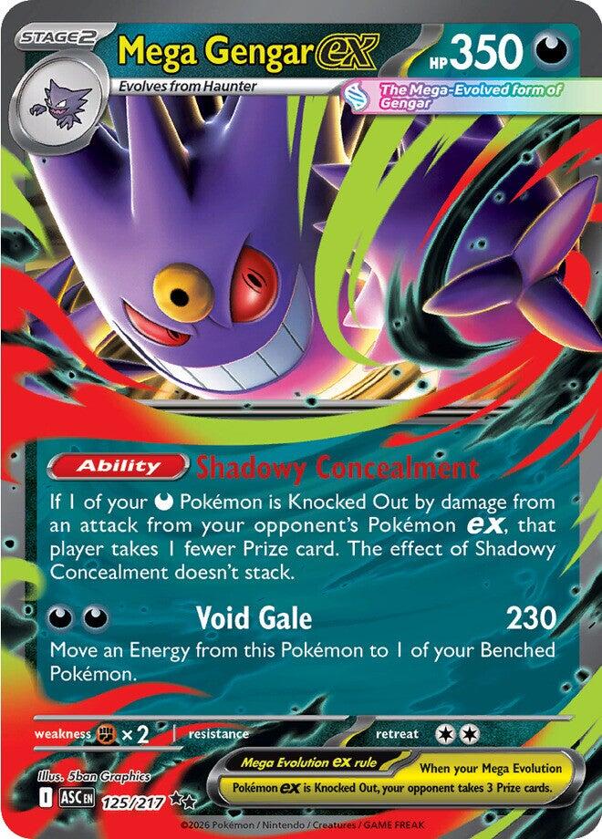 Mega Gengar ex (125/217) [Mega Evolution: Ascended Heroes] | I Want That Stuff Brandon