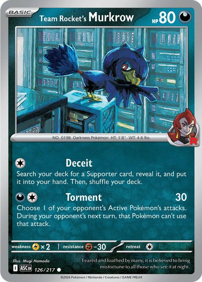 Team Rocket's Murkrow (126/217) [Mega Evolution: Ascended Heroes] | I Want That Stuff Brandon