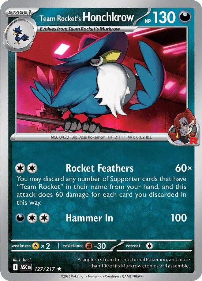 Team Rocket's Honchkrow (127/217) [Mega Evolution: Ascended Heroes] | I Want That Stuff Brandon