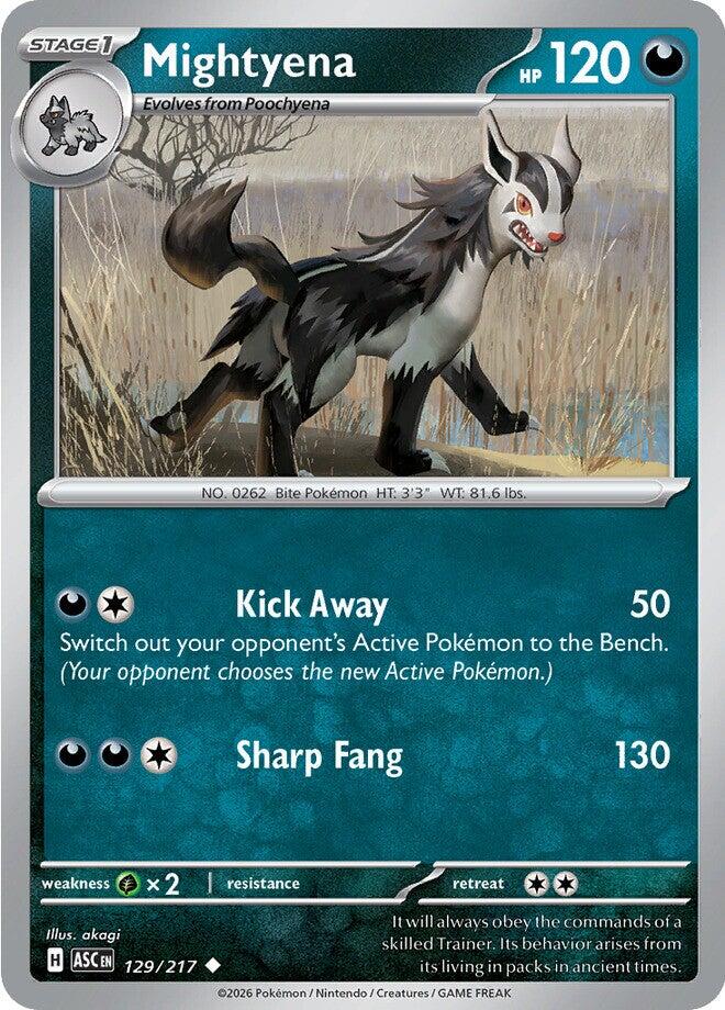 Mightyena (129/217) [Mega Evolution: Ascended Heroes] | I Want That Stuff Brandon