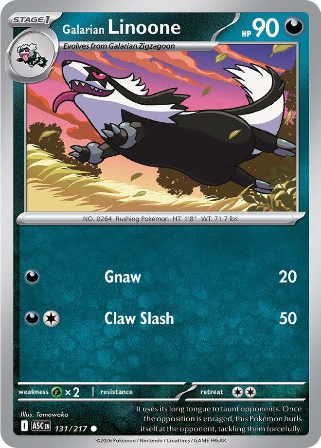 Galarian Linoone (131/217) [Mega Evolution: Ascended Heroes] | I Want That Stuff Brandon