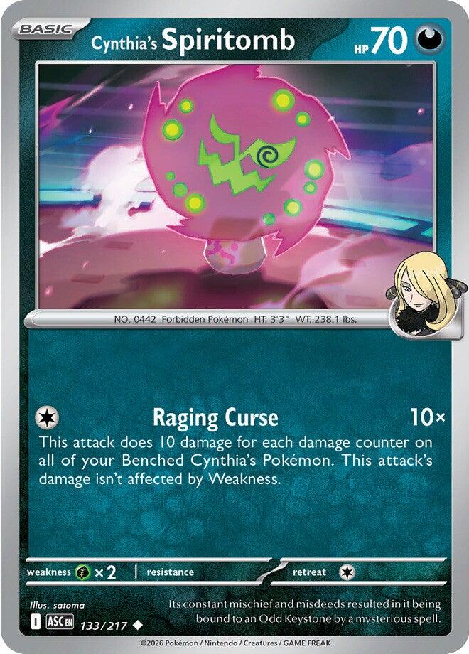 Cynthia's Spiritomb (133/217) [Mega Evolution: Ascended Heroes] | I Want That Stuff Brandon