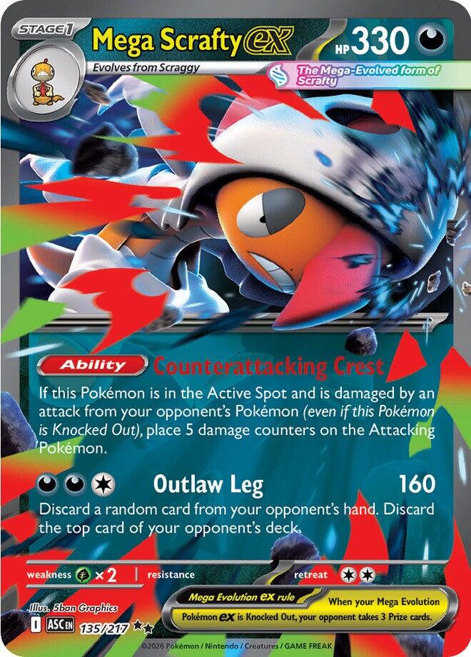 Mega Scrafty ex (135/217) [Mega Evolution: Ascended Heroes] | I Want That Stuff Brandon