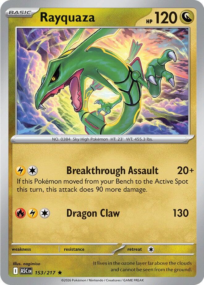 Rayquaza (153/217) [Mega Evolution: Ascended Heroes] | I Want That Stuff Brandon