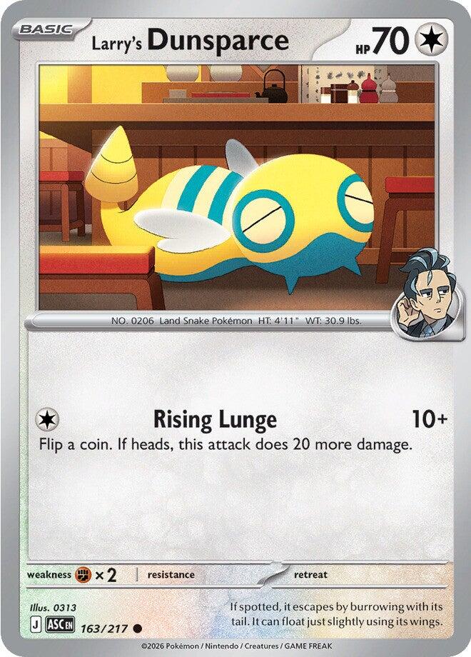 Larry's Dunsparce (163/217) [Mega Evolution: Ascended Heroes] | I Want That Stuff Brandon