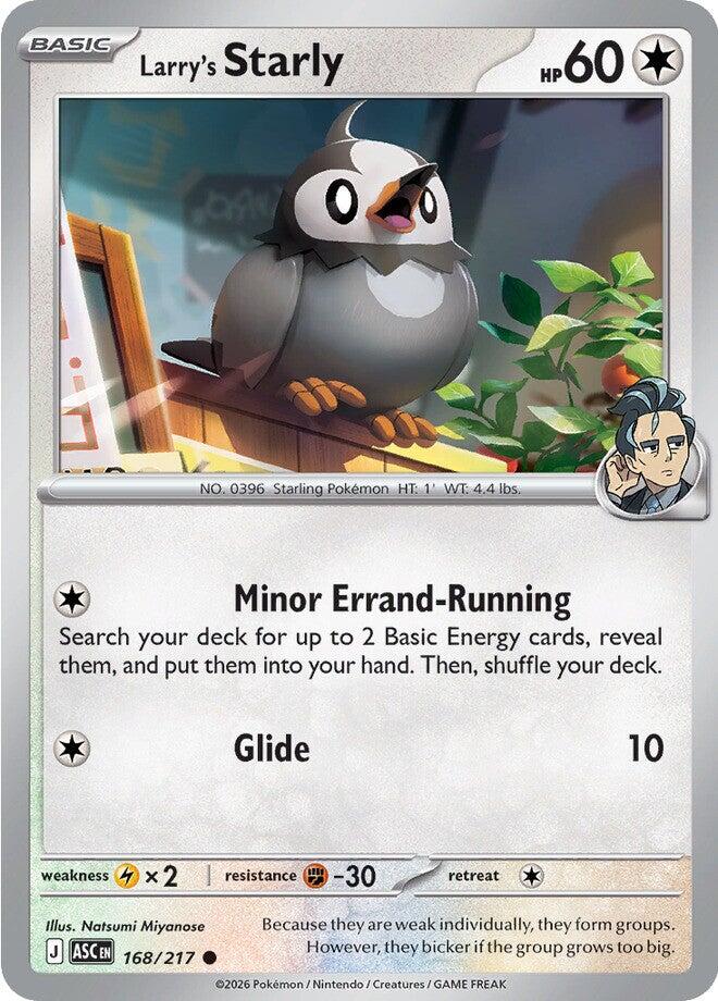 Larry's Starly (168/217) [Mega Evolution: Ascended Heroes] | I Want That Stuff Brandon