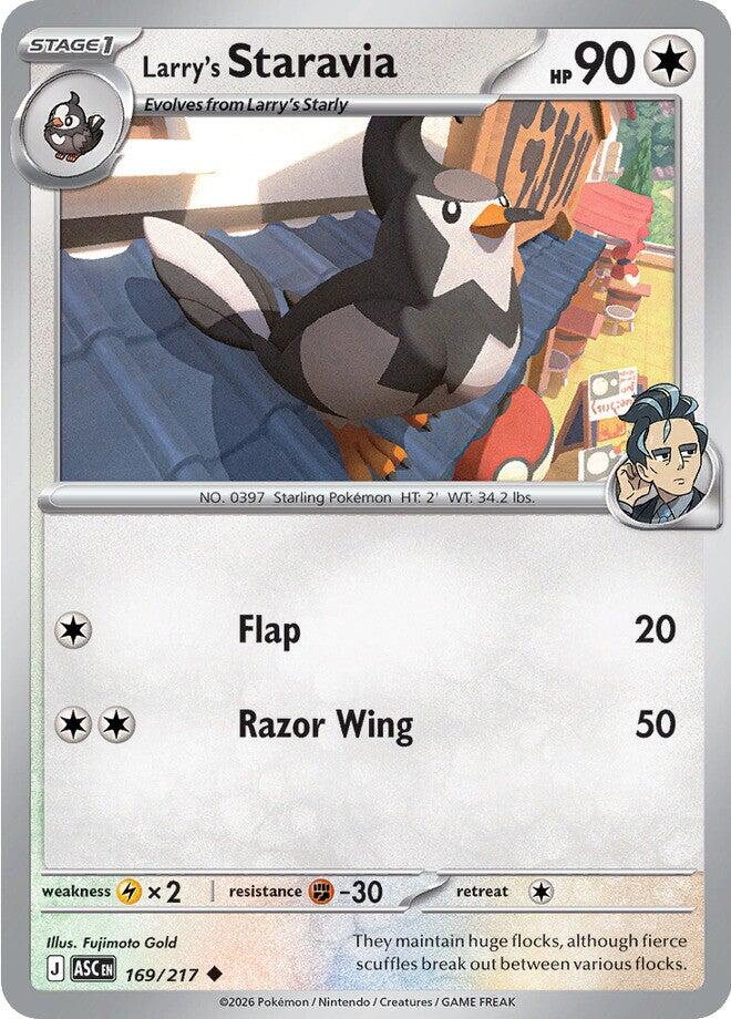 Larry's Staravia (169/217) [Mega Evolution: Ascended Heroes] | I Want That Stuff Brandon