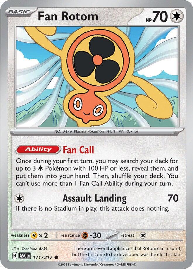 Fan Rotom (171/217) [Mega Evolution: Ascended Heroes] | I Want That Stuff Brandon