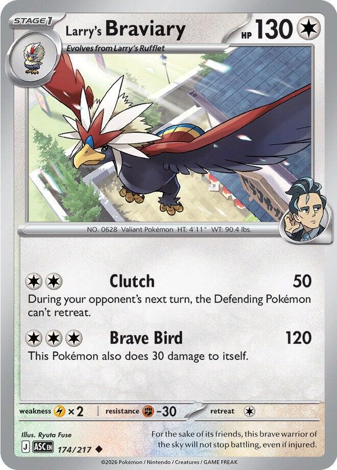 Larry's Braviary (174/217) [Mega Evolution: Ascended Heroes] | I Want That Stuff Brandon